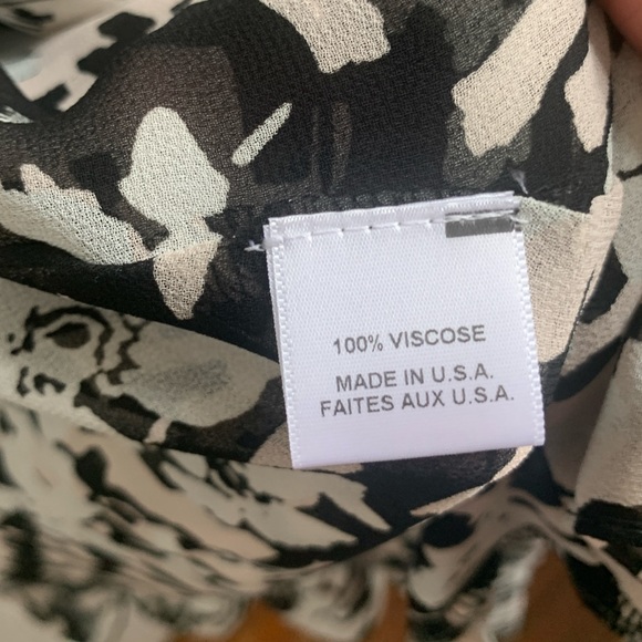 Misa Los Angeles Everly Ruffle Wrap Dress Black & White XS - Picture 5 of 6